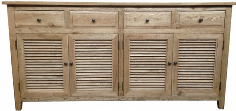 Louvre Buffet 4 door & 4 drawer in Elm Timber