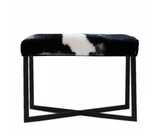 Hugo and Heri cow/goat hide ottoman/stool